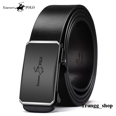 Thắt Lưng Nam Da Bò Cao Cấp Emrenew Polo 2 Lớp Full Hộp Đựng Mặt Khóa Hợp Kim