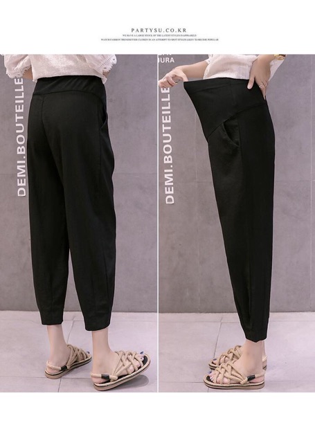quần lửng bầu vải đũi mềm đẹp dáng baggy hợp thời trang hàng quảng châu cao cấp big size ✅sẵn hàng ✅