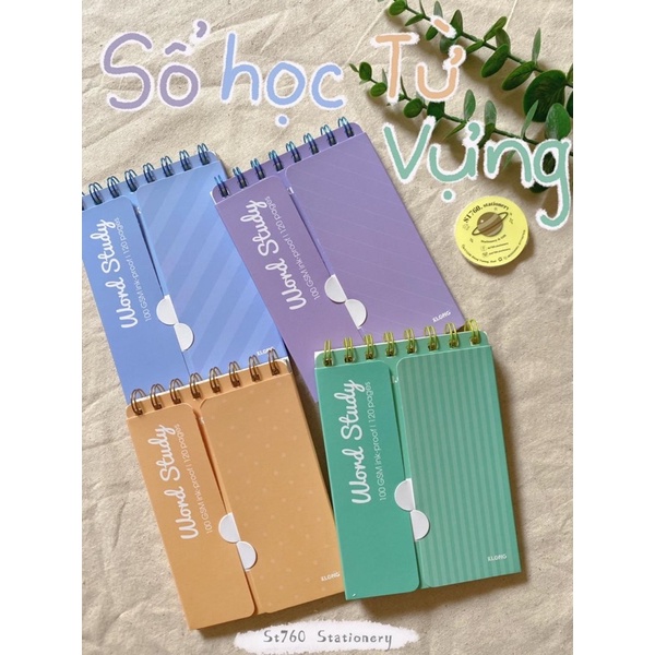 [St760 Stationery] Sổ Học Từ Vựng A6 Klong nhiều màu