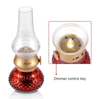 Đèn LED để bàn giả đèn dầu kiểu retro