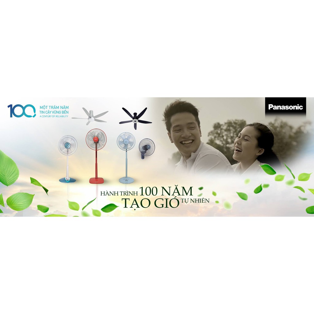 Quạt trần PANASONIC 4 Cánh F-56MZG-S ( Bạc) Ti Dài 40cm - Công suất 64w - 3 tốc độ gió - Chức năng hẹn giờ