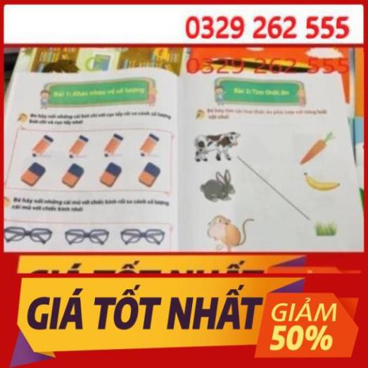 [Tặng 2 bút chì] Set 8q tô màu , tô chữ , luyện tư duy cho bé từ 4-5 tuổi