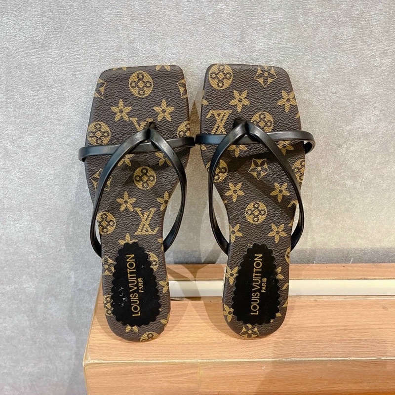 Dép kẹp đế bệt LV H2STORE 3 màu sang chảnh .