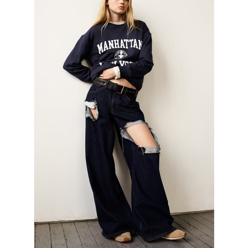 Set Áo Thun Tay Dài In Chữ + Quần Dài Thiết Kế Mới Thời Trang Dành Cho Mù 5643843 5643844