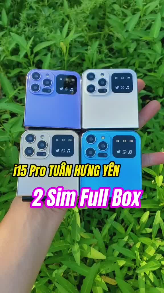 Điện thoại nắp gập i15Pro 3 mắt 2 sim mới nguyên hộp bảo hành 12 tháng hình thức đẹp lạ | BigBuy360 - bigbuy360.vn