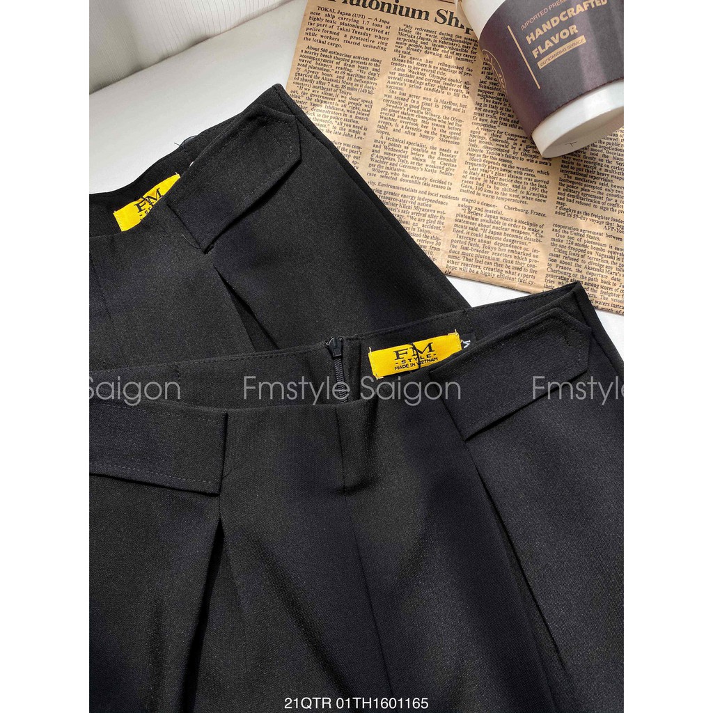 Quần tây trơn suông dài 09128 thời trang nữ Fmstyle Saigon 21QTR01TH1601 | BigBuy360 - bigbuy360.vn