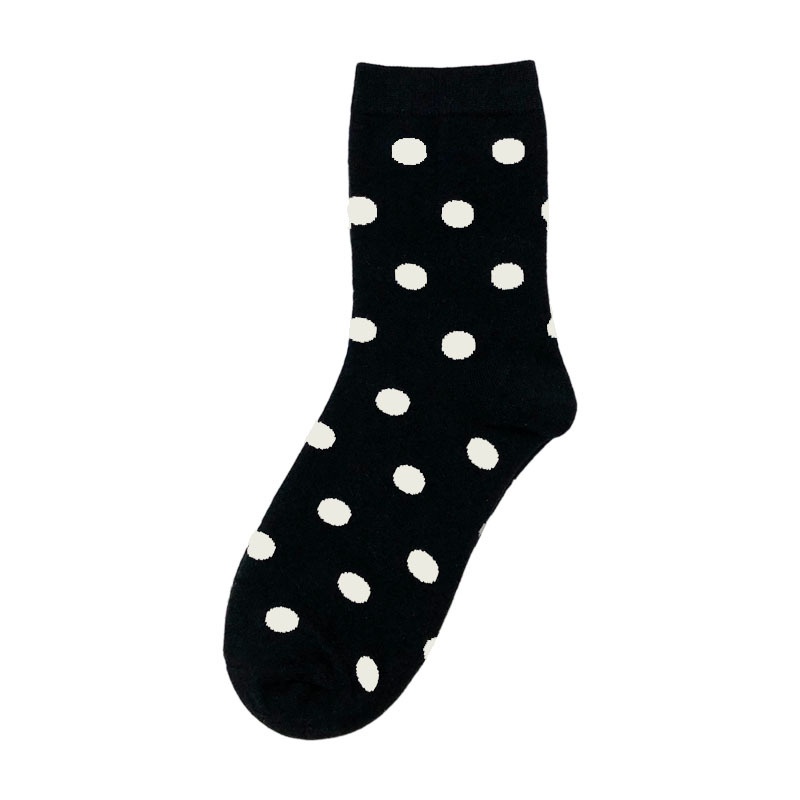 WAFNHA D135 Vớ Cotton Chấm Bi Phong Cách Hàn Quốc Xinh Xắn Cho Bé Gái