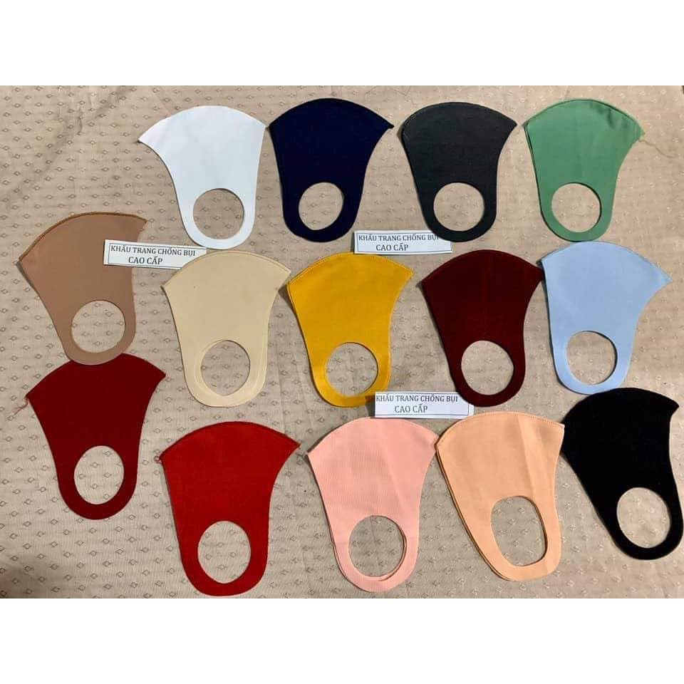 SmarthomeMienNam Combo 10 cái khẩu trang vải su trơn Người lớn và Trẻ em (Giao màu ngẫu nhiên)