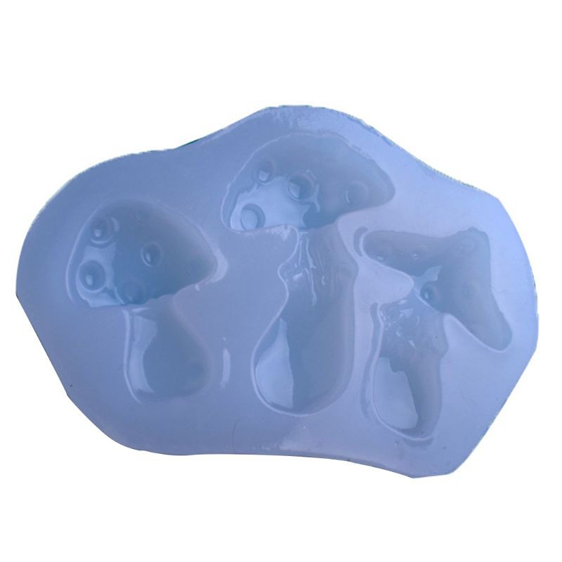 Khuôn Silicone Làm Mặt Dây Chuyền Hình Cây Nấm 3d