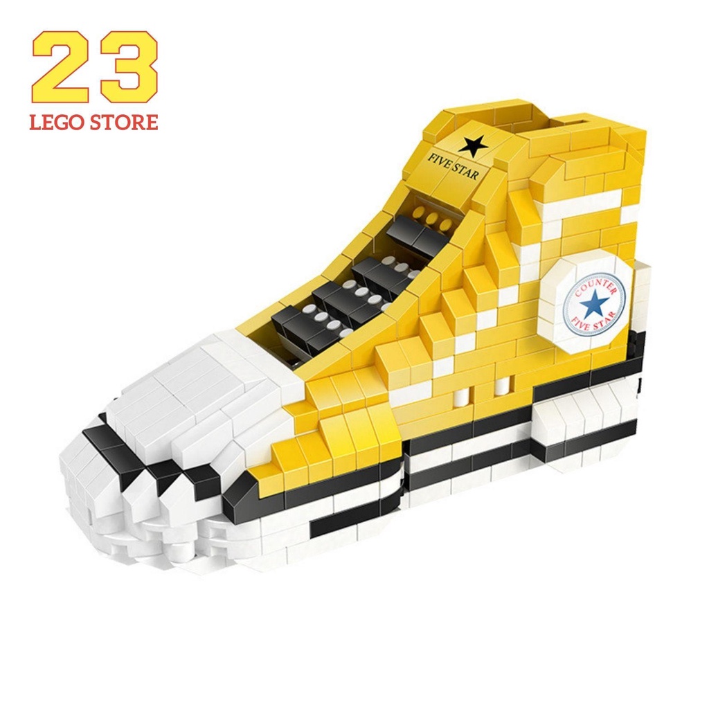 Bộ đồ chơi lắp ghép Giày thể thao Sneakers Converse mini cực ngầu, Đồ chơi lắp ráp giày Sneakers All Star