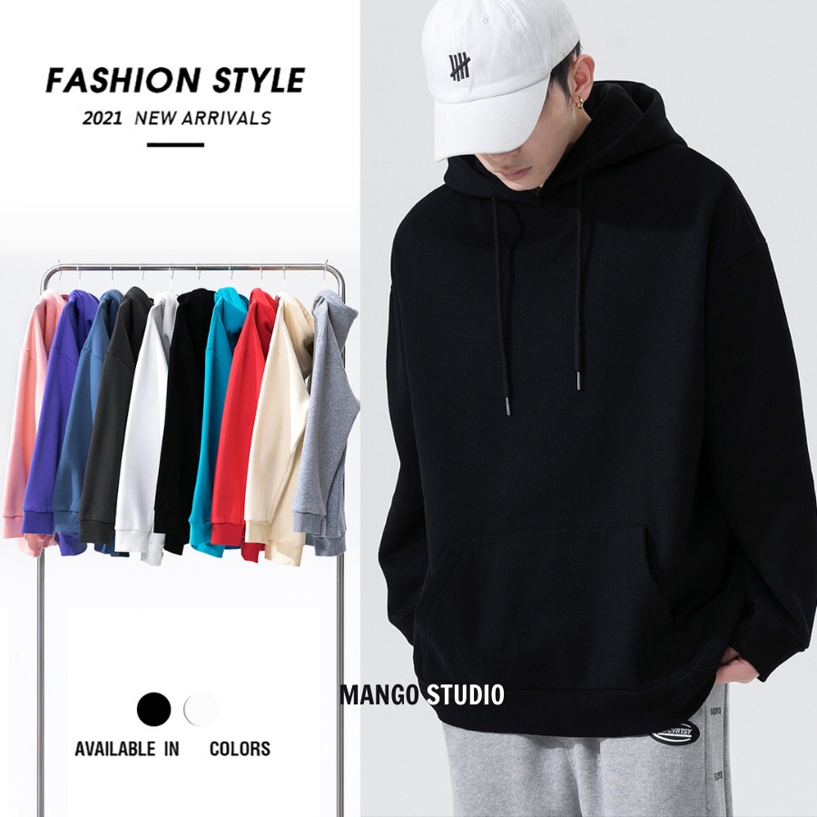 Áo Khoác Hoodie Form Rộng Nam Nữ Unisex , Áo Hoodie Nỉ Cotton Tàu Form Rộng Dày Dặn MT07