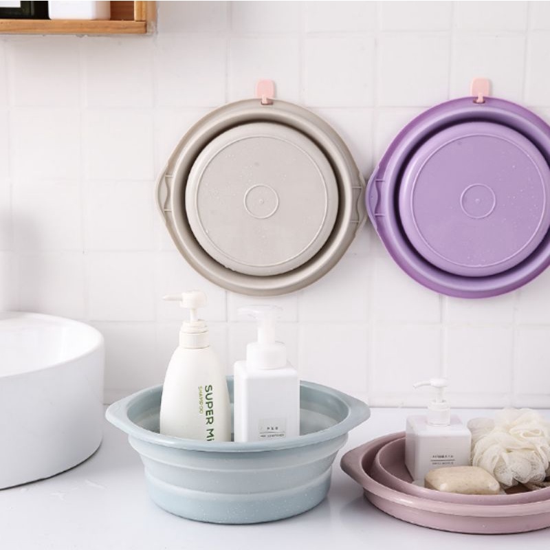 Thau nhựa gấp gọn loại trung 12x35cm,,,