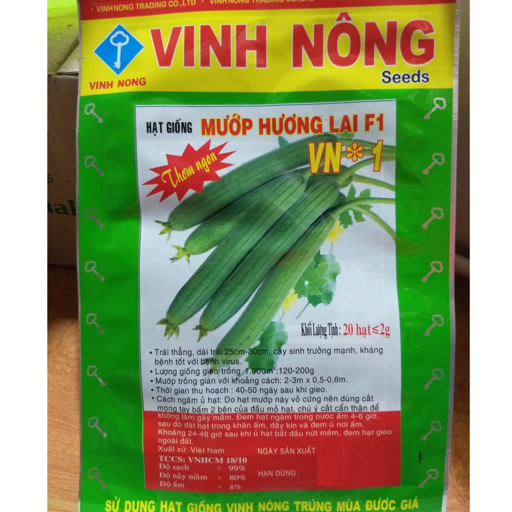 Hạt Giống Mướp Hương Lai F1 ( 20 hạt)