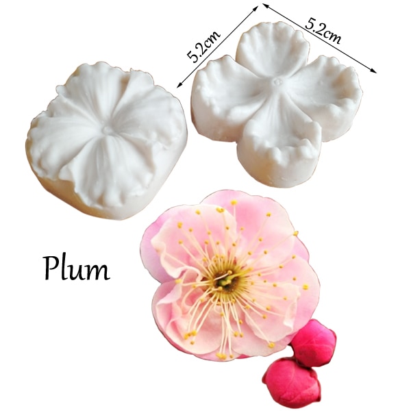 Khuôn Silicone Tạo Hình Cánh Hoa Mẫu Đơn / Hoa Tulip Trang Trí Bánh Kem C337