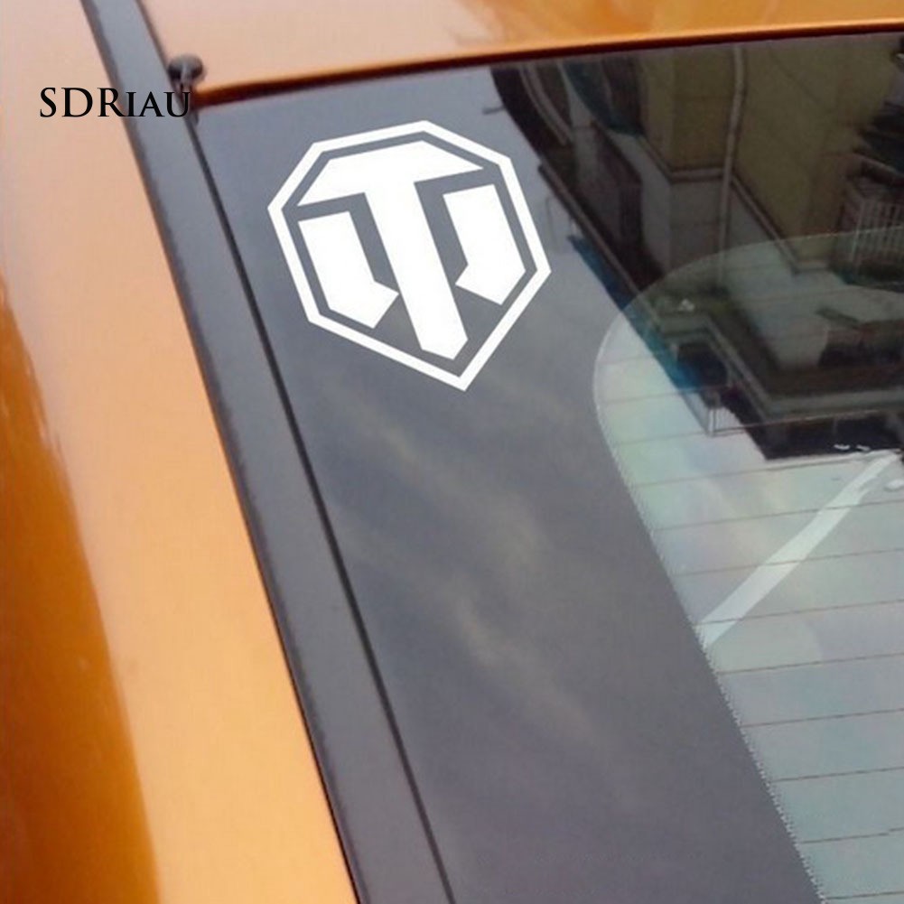 Military Tank Logo Reflective PET Self-Adhesive Sticker Car Decoration Decal