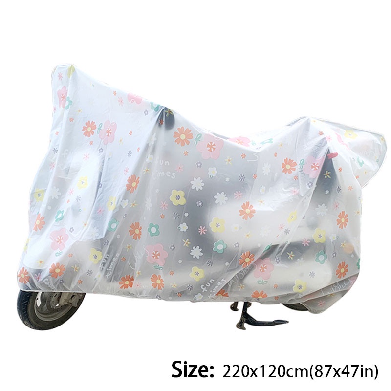 Vỏ bọc xe máy SEAMETAL bằng nhựa dày trong suốt chống nước chống bụi