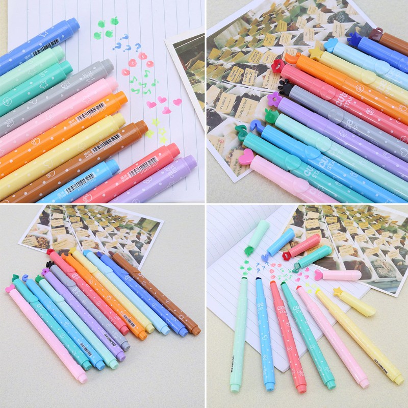 Bút đánh dấu hoa văn dễ thương Highlighter
