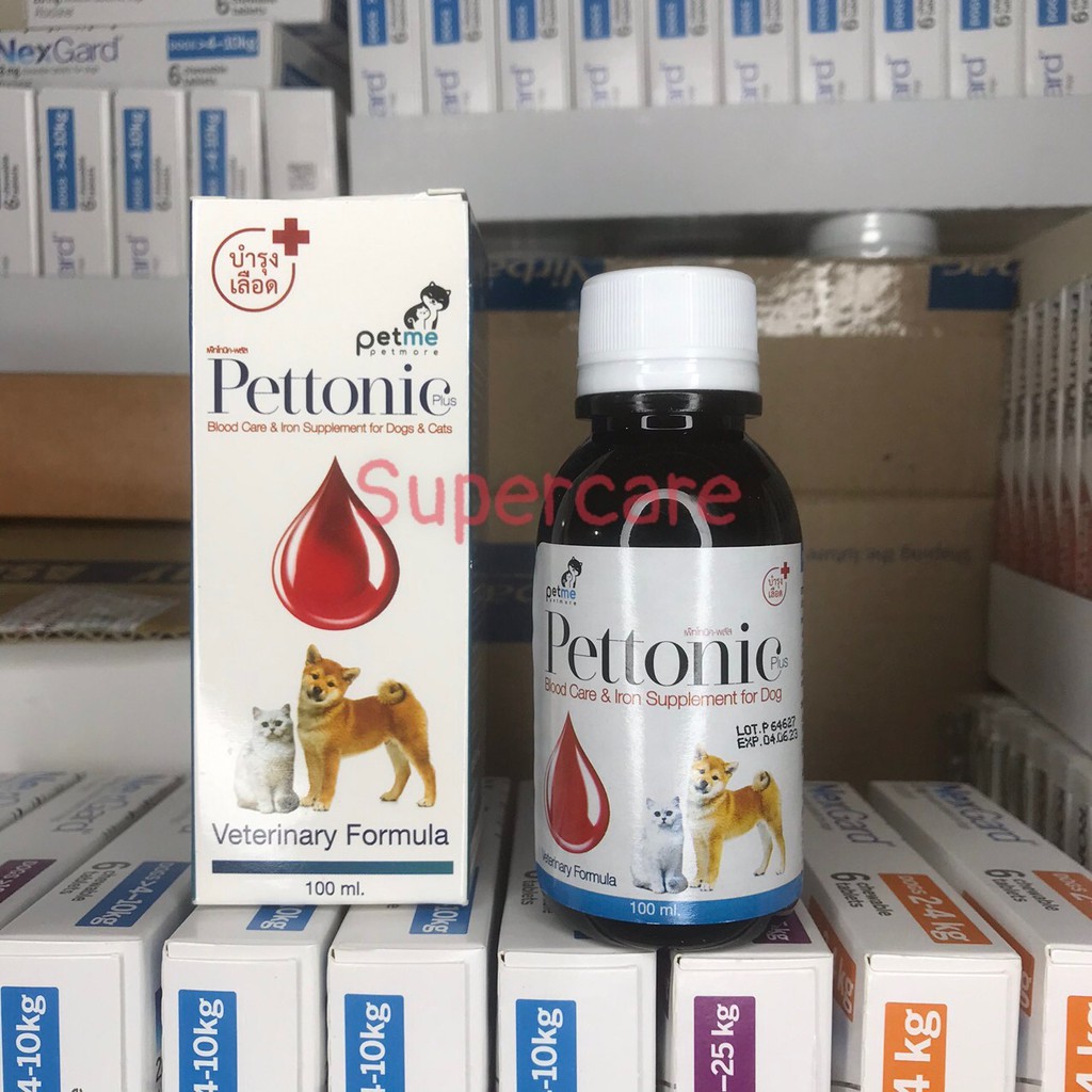 Chai Uống Bổ Máu Chó Mèo Pettonic 100Ml