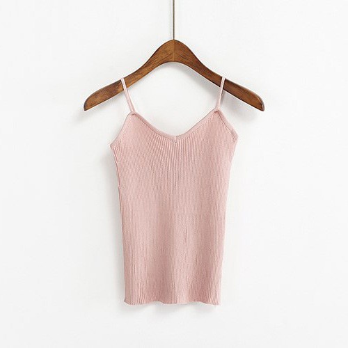 Áo Hai Dây Ôm Dáng Phong Cách Hàn Quốc Đơn Giản Cho Nữ