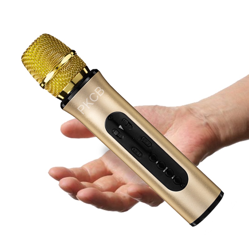 [Mã ELHACE giảm 4% đơn 300K] Mic Hát Nhạc Kiêm Loa Bluetooth Hát Karaoke Tại Nhà, Đi Du Lịch - Hàng Chính Hãng PKCB