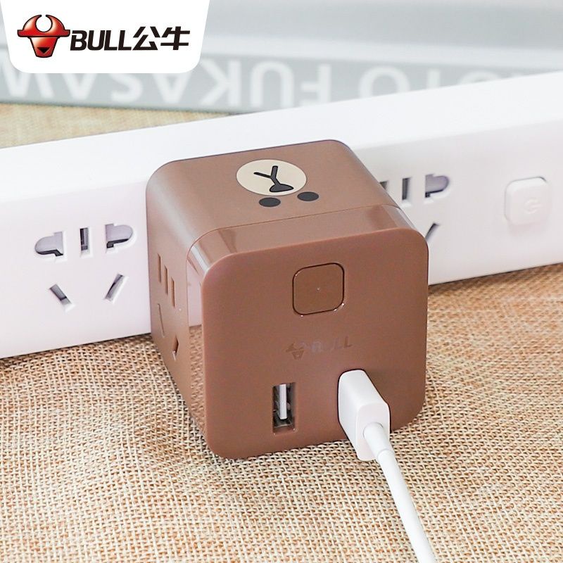 Ổ Cắm Kết Nối USB Đa Năng Hình Chú Chó Bull Dễ Thương Xinh Xắn