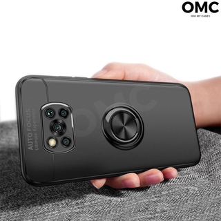 Ốp Lưng Có Vòng Nhẫn Nam Châm Đỡ Điện Thoại 360 Độ Cho Xiaomi Poco X3 Nfc