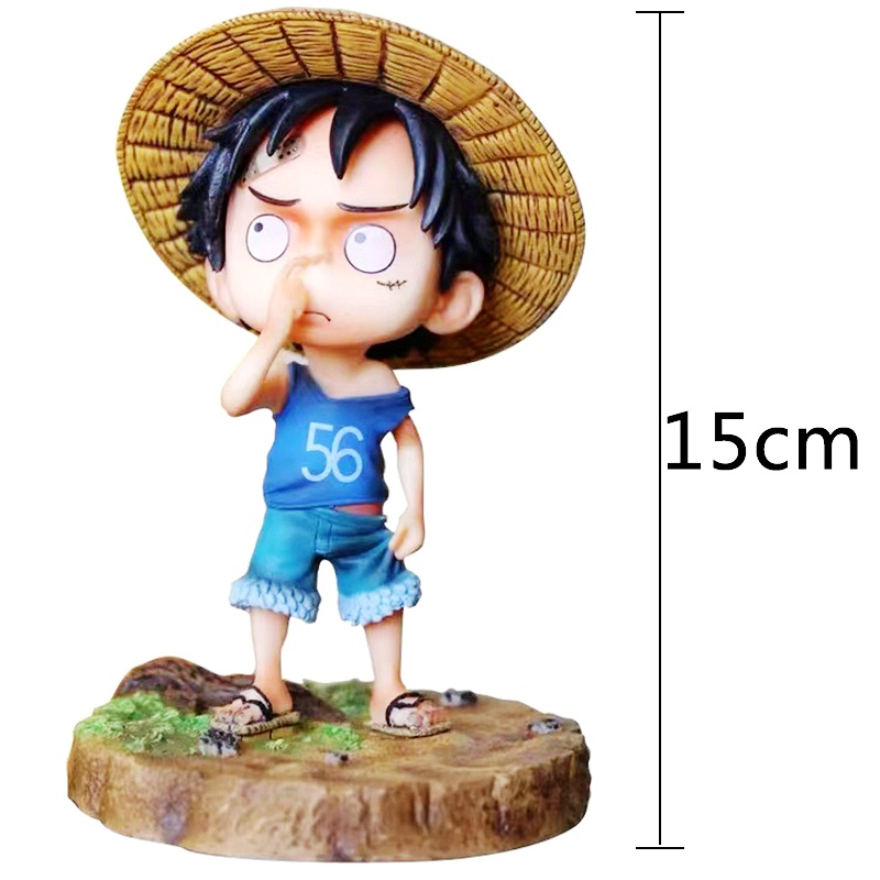 Mô Hình Nhân Vật Hoạt Hình One piece 15cm Mô Hình Đồ Chơi Nhân Vật Luffy Trong Phim Hoạt Hình &quot;Young Age&quot; Bằng PVC