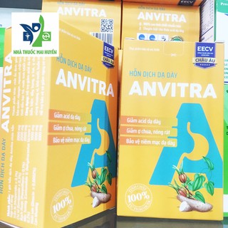 Hỗn dịch trào ngược dạ dày Anvitra giảm ợ chua nóng rát - Hộp 15 gói