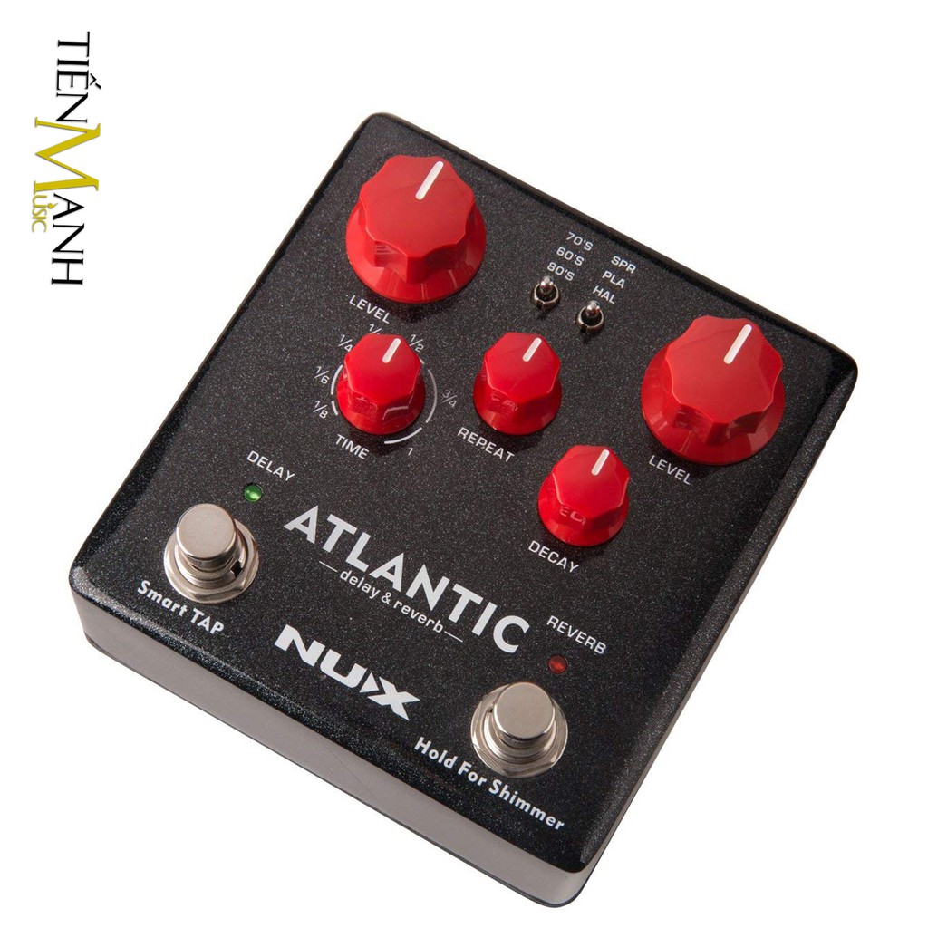 Phơ Đàn Guitar Nux Atlantic Reverb &amp; Delay NDR-5 (Bàn đạp Fuzz Effect Pedal) - Cam kết 100% Chính hãng