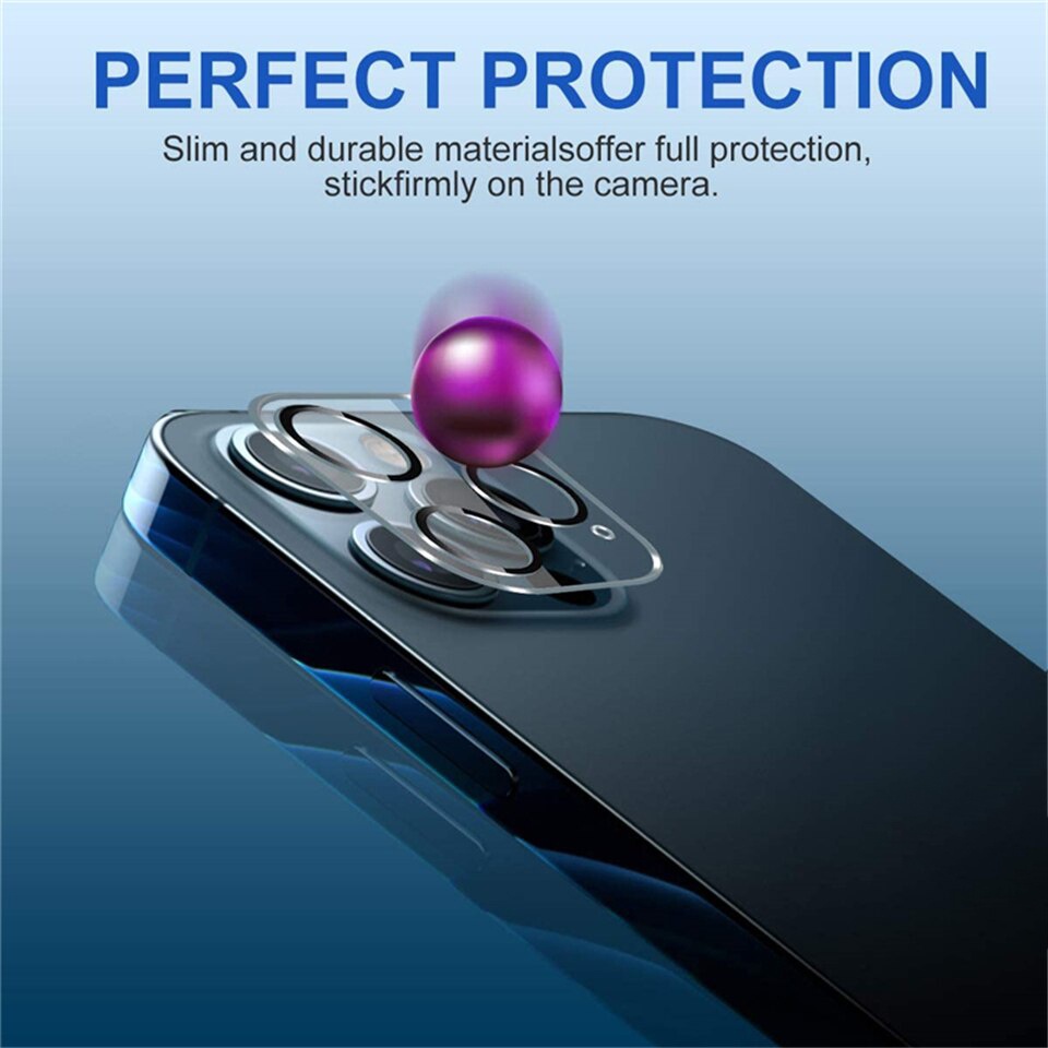 Kính cường lực bảo vệ camera sau mạnh mẽ cho iPhone 11 12 13 14 Pro Max Mini Plus