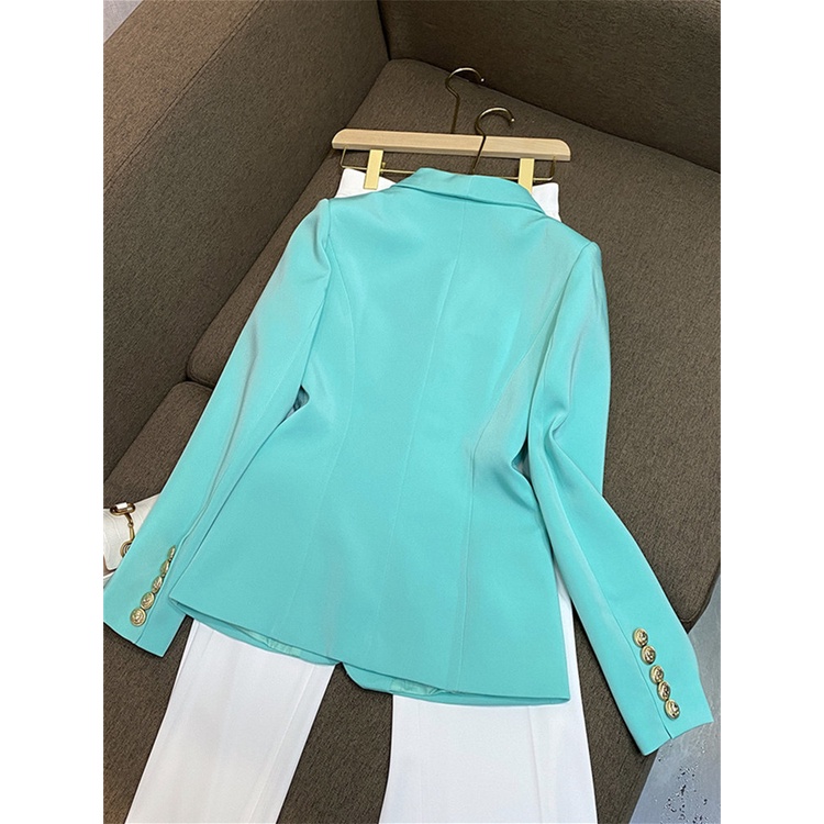 Suit coat women's double-breasted design socialite all-match 2022 slimming Internet celebrity ins Ruichao advanced French suit coat Women's Western outer