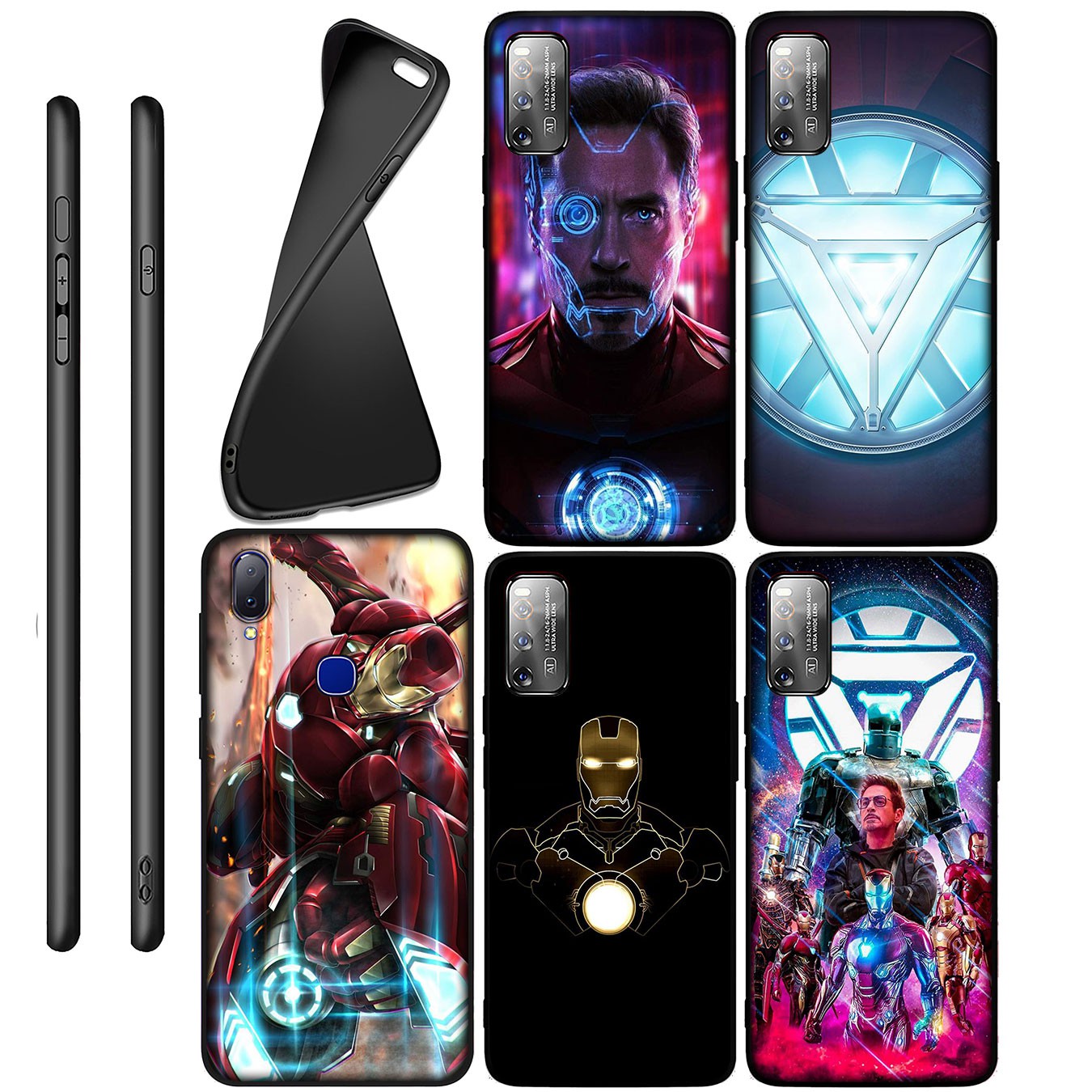 Ốp Lưng Silicone Mềm In Hình Iron Man Marvel Cho Xiaomi Redmi Note 5 Pro Plus 5a 4x S2 Mi Poco X3 Nfc M3 9t