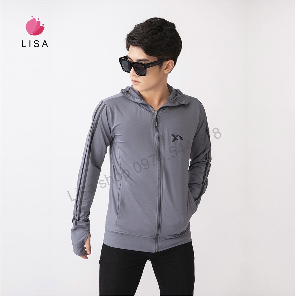 Áo khoác chống nắng thời trang thể thao nam cao cấp vải thông hơi làm mát, UPF 50+, Lisa M45