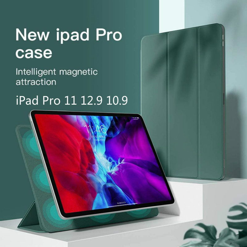 Bao Da Nắp Gập Kiêm Giá Đỡ Cho Ipad Pro 11 12.9 2020 2018 Ipad Air 4 10.9 Inch