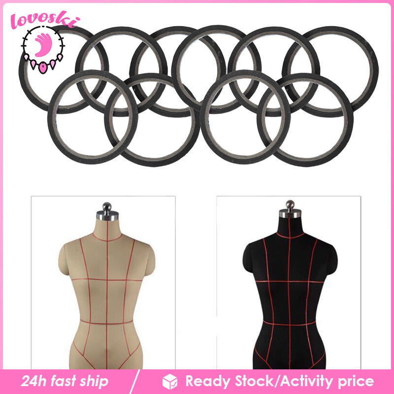 [Lovoski] 10 Cuộn Băng Keo Mỏng Tự Dính Dễ Tẩy Trang / May Vá