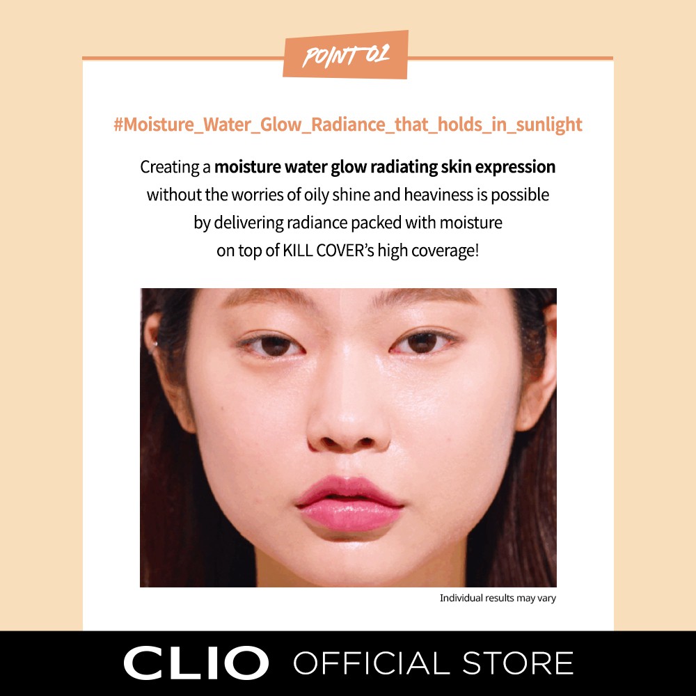 Bộ Kem Nền CLIO Chống Nắng Spf 50+ 38g Kèm Cọ Đánh Kem Nền