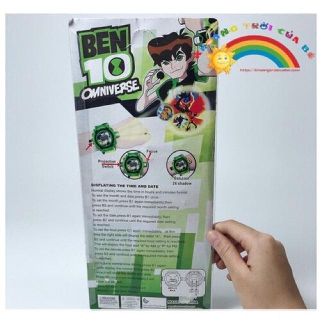 Đồng hồ Ben 10 chiếu hình nhân vật 3D siêu hot | BigBuy360 - bigbuy360.vn