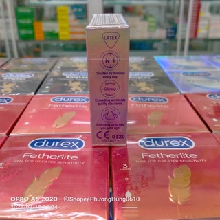 COMBO 5 Hộp 3 chiếc bao cao su Durex invisible( cực siêu mỏng)