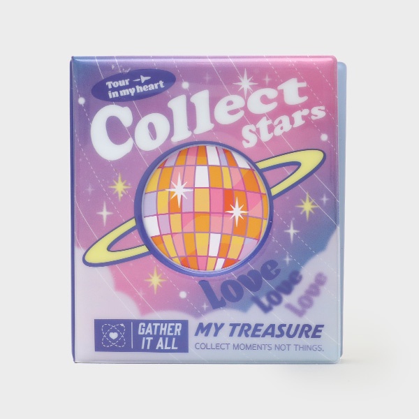 DAISO Collect Book Sách sưu tập 2P gồm 20 túi/80 thẻ ảnh có móc khóa dễ thương cho bé