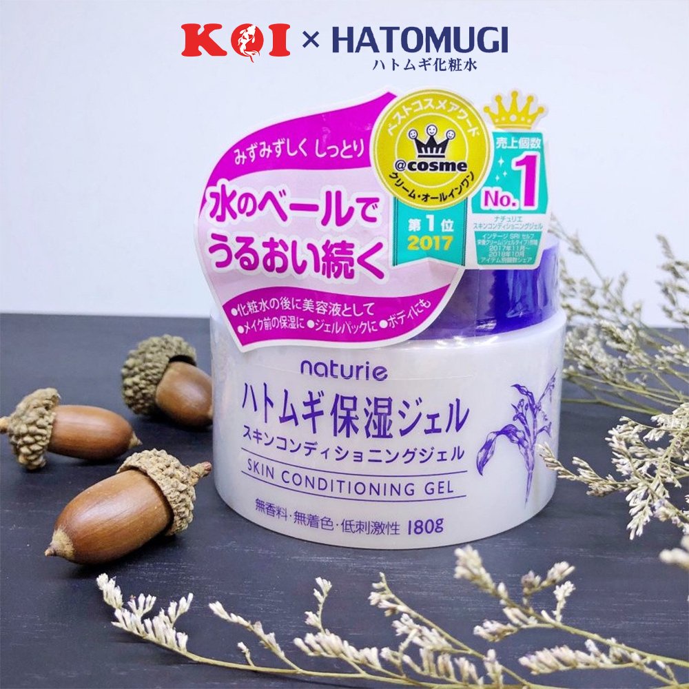 Kem dưỡng ẩm da chiết xuất hạt Ý Dĩ Hatomugi Naturie Skin Conditioning Gel 180g