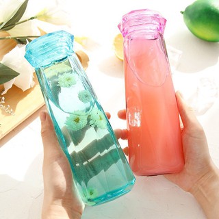 Bình đựng nước kim cương 400ml chất liệu thủy tinh bảo vệ môi trường