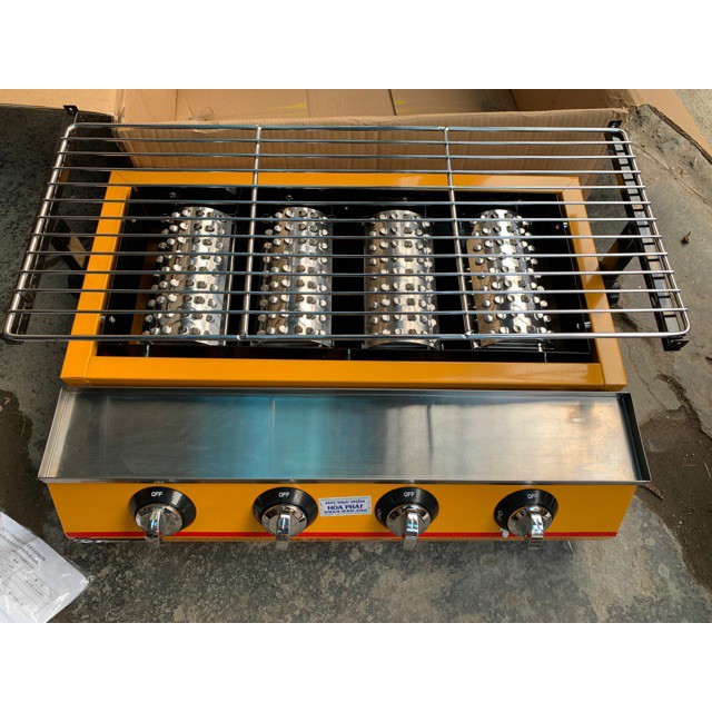 Bếp nướng BBQ 4 và 6 họng bằng gas ET-K222 BH Chính Hãng 12 Tháng