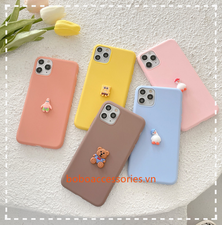 Ốp Điện Thoại TPU Mềm Họa Tiết SpongeBob/Vịt Donald 3D Cho OPPO A77 F3 A57 A59 F1S F5 F7 F9 F11 Pro A83 F1 Plus R9S