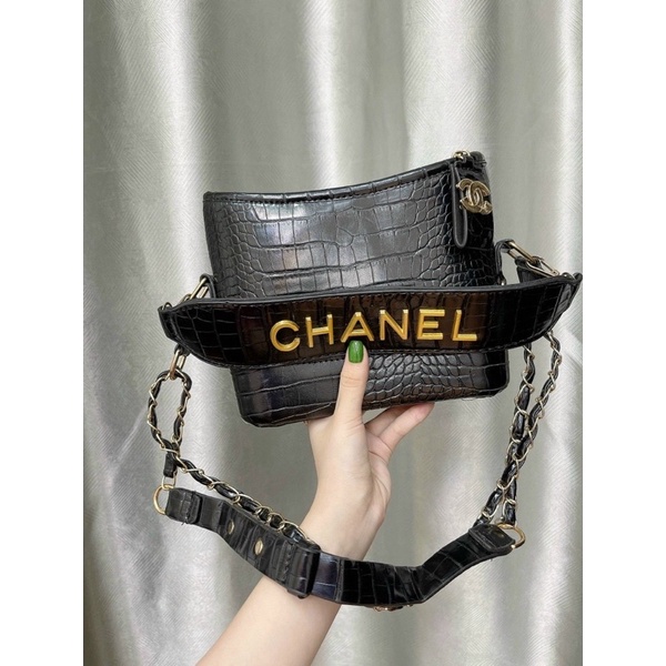 Túi Đeo Chéo Hobo Vân Rắn, Túi Xách Nữ Thời Trang