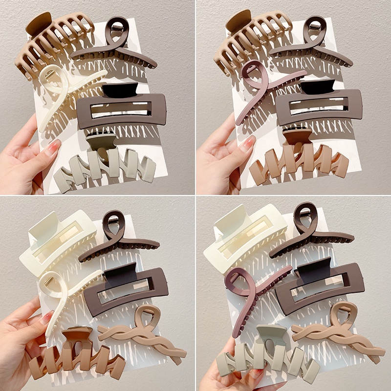 Kẹp Tóc Cá Mập Cỡ Lớn Kiểu Retro Pháp Dễ Thương