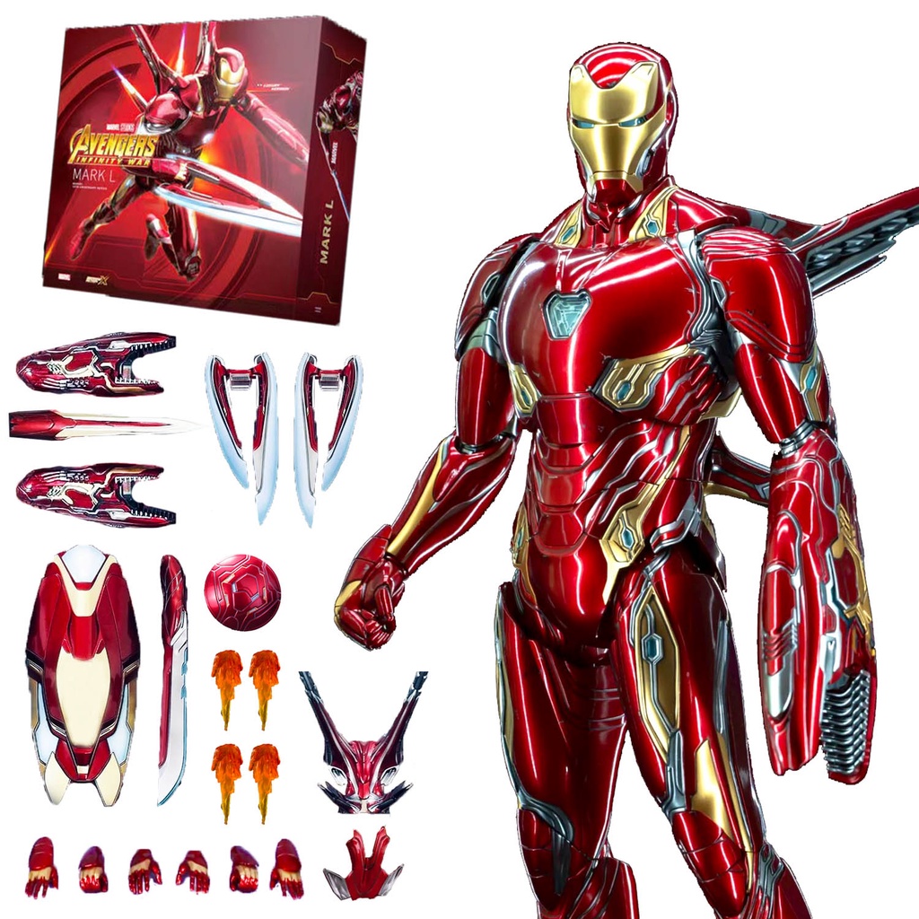 MH07 - Mô hình ZD Toys Iron Man Mark 50 Deluxe MK50 Chính Hãng Cao 18cm - Mô Hình Marvel Avenger End Game