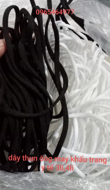 [Mã SRJULY1215 giảm 20K đơn 50K] 10 mét dây thun may khẩu trang đen và trắng | BigBuy360 - bigbuy360.vn