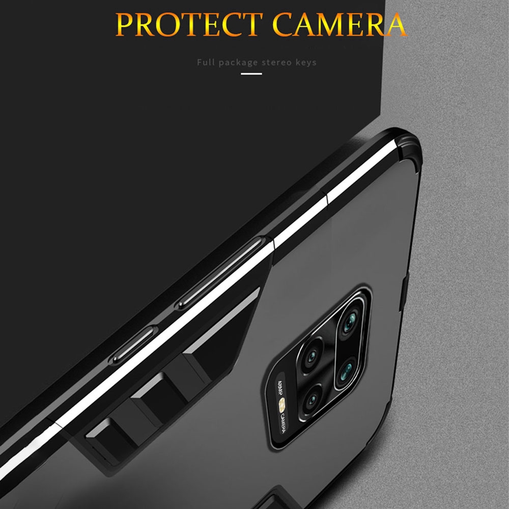 Ốp Điện Thoại Topewon Chất Liệu TPU Và PC Có Chân Đế Sang Trọng Cho Xiaomi Redmi Note 7 8 9 9s Pro Max
