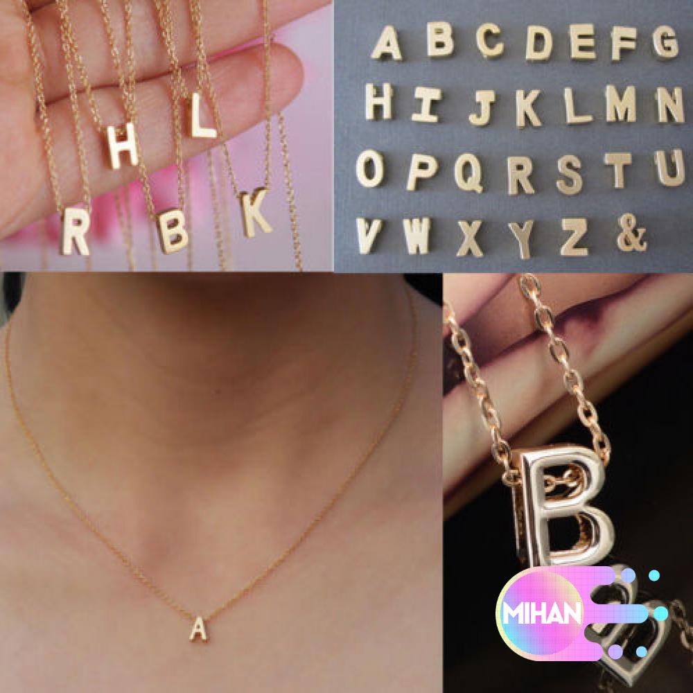 Dây chuyền mặt 26 chữ cái tùy chọn thời trang dành cho nữ