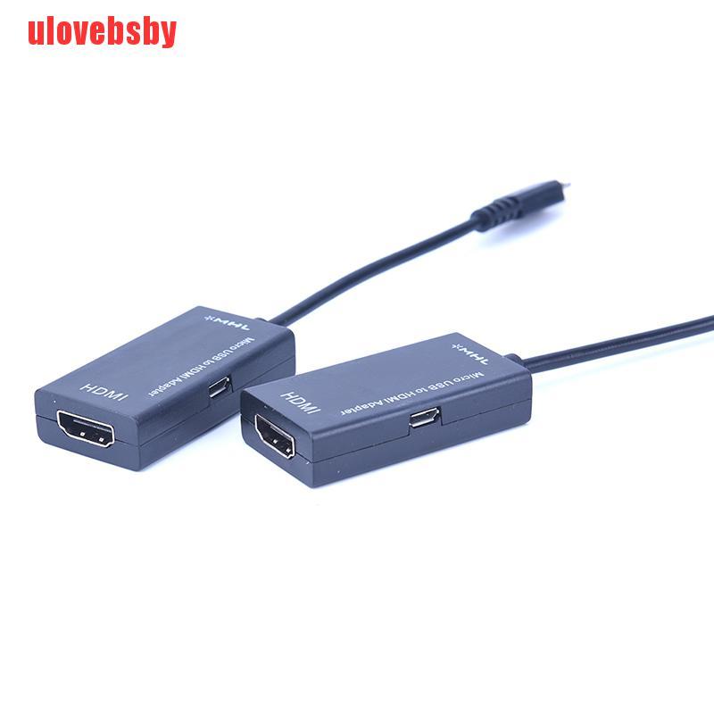 Cáp Chuyển Đổi Từ Cổng Micro Usb Sang Hdmi 1080 P Hd Tv Dành Cho Điện Thoại Android